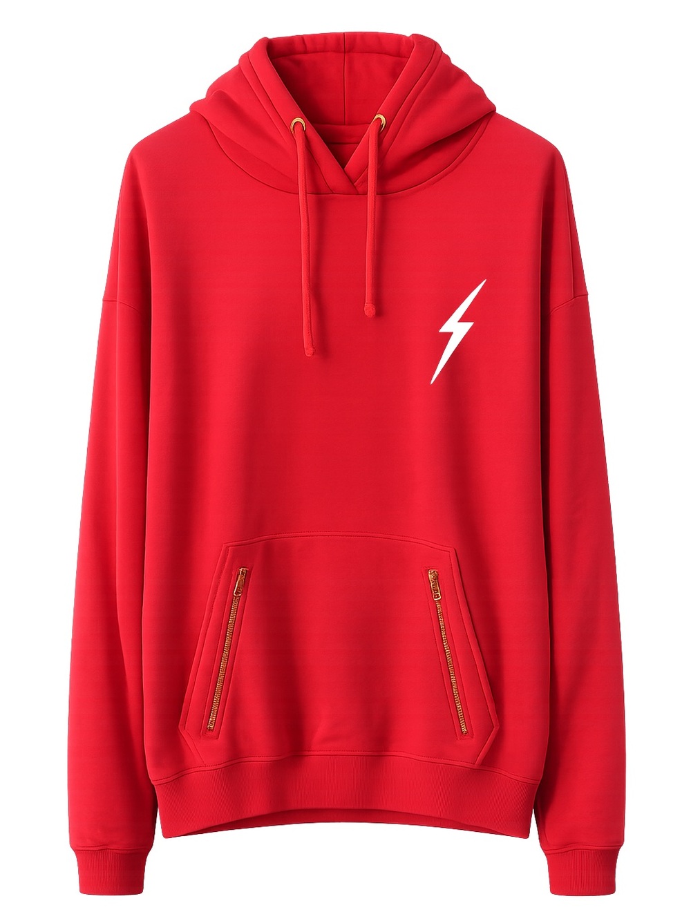 Aviator Nation BOLT Stitch Relaxed Pullover Hoodie with Pocket Zippers